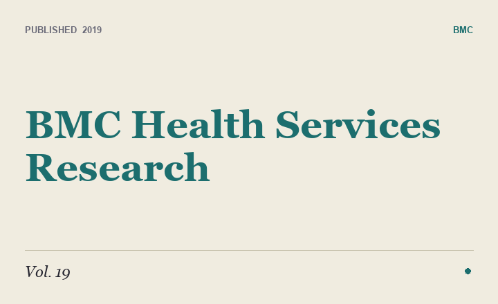BMC Health Services Research, 2019